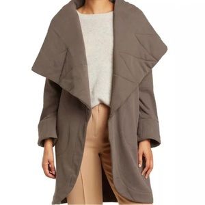 BRAND NEW AVEC LEA FILLES KNITTED CARBON JACKET